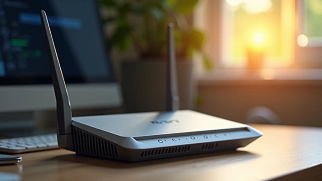 WiFi router with security settings and encryption protocols displayed on connected device screen