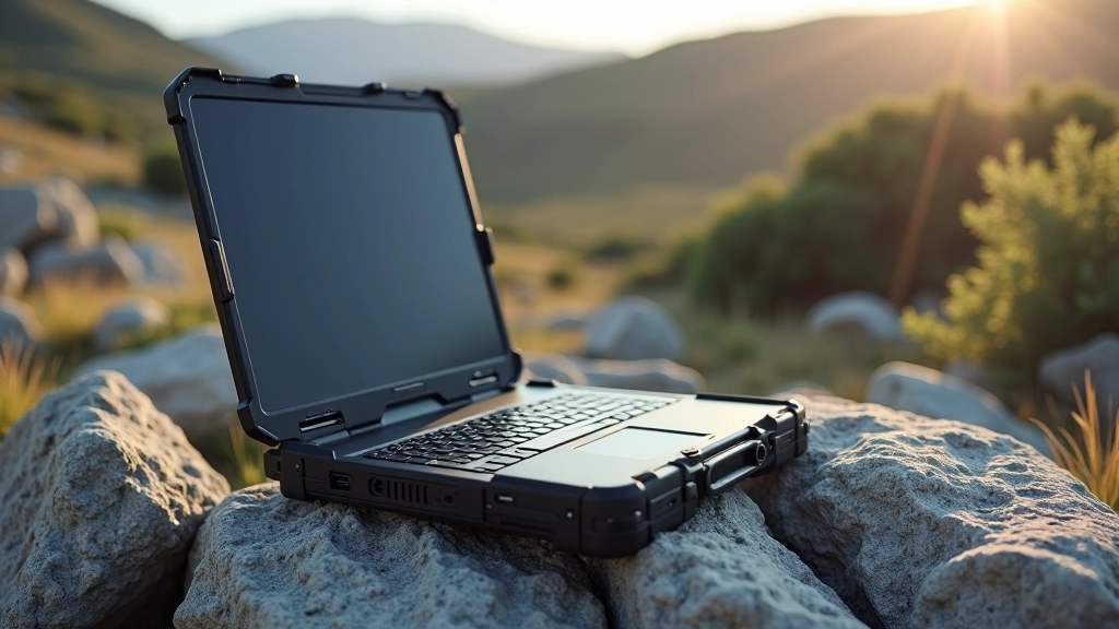 Rugged military-grade laptop for secure professional use